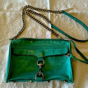 Rebecca Minkoff teal leather bag